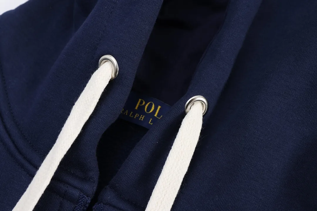 P260 Ralph Lauren white rope sweatshirt for men and women (pure cotton) Size: S-XXL